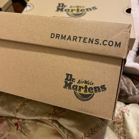 New Dr Martens smooth leather leopard 1460 boots doc martens lace up black/white - Picture 8 of 10